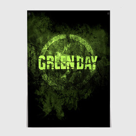 Постер с принтом Green Day в Тюмени, 100% бумага
 | бумага, плотность 150 мг. Матовая, но за счет высокого коэффициента гладкости имеет небольшой блеск и дает на свету блики, но в отличии от глянцевой бумаги не покрыта лаком | green day | rock | грин дей | рок