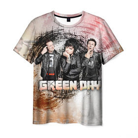Мужская футболка 3D с принтом Green Day в Тюмени, 100% полиэфир | прямой крой, круглый вырез горловины, длина до линии бедер | green day | rock | грин дей | рок