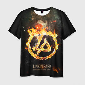 Мужская футболка 3D с принтом Linkin Park в Тюмени, 100% полиэфир | прямой крой, круглый вырез горловины, длина до линии бедер | linkin park | rock | линкин парк | рок