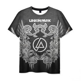 Мужская футболка 3D с принтом Linkin Park в Тюмени, 100% полиэфир | прямой крой, круглый вырез горловины, длина до линии бедер | Тематика изображения на принте: linkin park | rock | линкин парк | рок