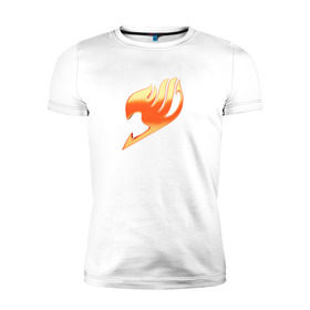 Мужская футболка премиум с принтом Fairy Tail в Тюмени, 92% хлопок, 8% лайкра | приталенный силуэт, круглый вырез ворота, длина до линии бедра, короткий рукав | Тематика изображения на принте: anime | fairy tail | аниме | хвост феи
