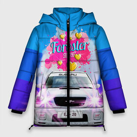 Женская зимняя куртка 3D с принтом Subaru Forester Sti II M в Тюмени, верх — 100% полиэстер; подкладка — 100% полиэстер; утеплитель — 100% полиэстер | длина ниже бедра, силуэт Оверсайз. Есть воротник-стойка, отстегивающийся капюшон и ветрозащитная планка. 

Боковые карманы с листочкой на кнопках и внутренний карман на молнии | forester | jdm | sti | subaru