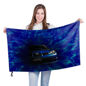 Флаг 3D с принтом Subaru в Тюмени, 100% полиэстер | плотность ткани — 95 г/м2, размер — 67 х 109 см. Принт наносится с одной стороны | impreza | jdm | sti | subaru | wrx