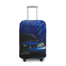 Чехол для чемодана 3D с принтом Subaru в Тюмени, 86% полиэфир, 14% спандекс | двустороннее нанесение принта, прорези для ручек и колес | Тематика изображения на принте: impreza | jdm | sti | subaru | wrx