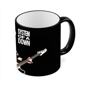 Кружка 3D с принтом System of a Down в Тюмени, керамика | ёмкость 330 мл | hard rock | metal | rock | serj | system of a down | tankian | метал | рок | систем | танкян | хардрок
