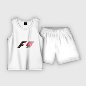 Детская пижама с шортами хлопок с принтом Formula 1 в Тюмени,  |  | 1 | f | f1 | formula | один | формула
