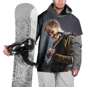 Накидка на куртку 3D с принтом Флоки в Тюмени, 100% полиэстер |  | Тематика изображения на принте: vikings | вальхалла | викинги | рагнар лодброк | сериалы | флоки