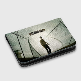 Картхолдер с принтом с принтом The Walking Dead в Тюмени, натуральная матовая кожа | размер 7,3 х 10 см; кардхолдер имеет 4 кармана для карт; | зомби