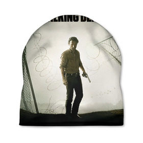 Шапка 3D с принтом The Walking Dead в Тюмени, 100% полиэстер | универсальный размер, печать по всей поверхности изделия | зомби