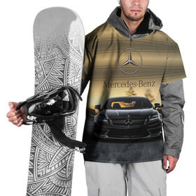 Накидка на куртку 3D с принтом Mercedes в Тюмени, 100% полиэстер |  | Тематика изображения на принте: amg | benz | mercedes | бенс | бенц | мерседес