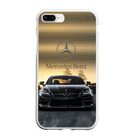 Чехол для iPhone 7Plus/8 Plus матовый с принтом Mercedes в Тюмени, Силикон | Область печати: задняя сторона чехла, без боковых панелей | amg | benz | mercedes | бенс | бенц | мерседес
