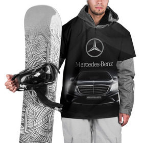 Накидка на куртку 3D с принтом Mercedes в Тюмени, 100% полиэстер |  | Тематика изображения на принте: amg | benz | mercedes | бенс | бенц | мерседес