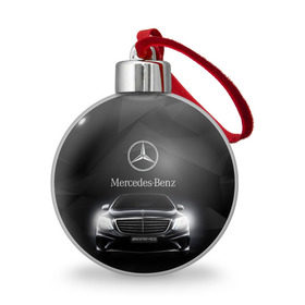 Ёлочный шар с принтом Mercedes в Тюмени, Пластик | Диаметр: 77 мм | Тематика изображения на принте: amg | benz | mercedes | бенс | бенц | мерседес