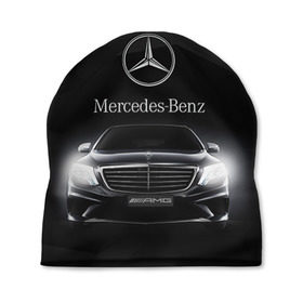 Шапка 3D с принтом Mercedes в Тюмени, 100% полиэстер | универсальный размер, печать по всей поверхности изделия | amg | benz | mercedes | бенс | бенц | мерседес