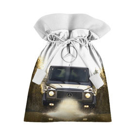 Подарочный 3D мешок с принтом Mercedes в Тюмени, 100% полиэстер | Размер: 29*39 см | amg | benz | gelentvagen | mercedes | бенс | бенц | гелентваген | гелик | мерседес