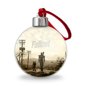 Ёлочный шар с принтом Fallout в Тюмени, Пластик | Диаметр: 77 мм | fallout | бункер | постапокалиптические | фалаут | фаллаут | фолаут | фоллаут