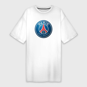 Платье-футболка хлопок с принтом Paris Saint Germain в Тюмени,  |  | псж