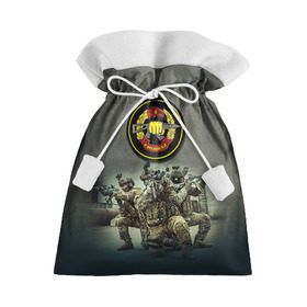 Подарочный 3D мешок с принтом Спецназ в Тюмени, 100% полиэстер | Размер: 29*39 см | альфа | армия | войска | гру | силовые структуры