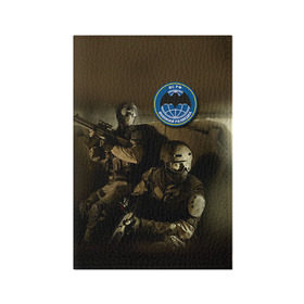 Обложка для паспорта матовая кожа с принтом Военная разведка в Тюмени, натуральная матовая кожа | размер 19,3 х 13,7 см; прозрачные пластиковые крепления | Тематика изображения на принте: разведка