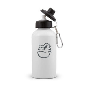 Бутылка спортивная с принтом Горилла в Тюмени, металл | емкость — 500 мл, в комплекте две пластиковые крышки и карабин для крепления | горилла | обезьяна | обезьяна   символ 2016 года.новый год | символ года