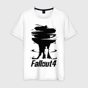 Мужская футболка хлопок с принтом Fallout 4: взрыв в Тюмени, 100% хлопок | прямой крой, круглый вырез горловины, длина до линии бедер, слегка спущенное плечо. | fallout | fallout 4: взрыввзрыв | апокалипсис | игры | подарок | ядерный