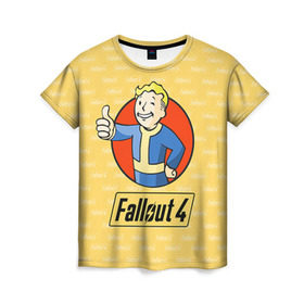 Женская футболка 3D с принтом Fallout в Тюмени, 100% полиэфир ( синтетическое хлопкоподобное полотно) | прямой крой, круглый вырез горловины, длина до линии бедер | fallout | бункер | постапокалиптические | фалаут | фаллаут | фолаут | фоллаут