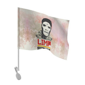 Флаг для автомобиля с принтом Limp Bizkit в Тюмени, 100% полиэстер | Размер: 30*21 см | bizkit | limp | limp bizkit | бизкит | лимп | лимп бизкит | лимпбизкит | рок