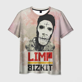 Мужская футболка 3D с принтом Limp Bizkit в Тюмени, 100% полиэфир | прямой крой, круглый вырез горловины, длина до линии бедер | bizkit | limp | limp bizkit | бизкит | лимп | лимп бизкит | лимпбизкит | рок