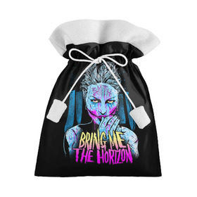 Подарочный 3D мешок с принтом Bring Me The Horizon в Тюмени, 100% полиэстер | Размер: 29*39 см | bmth | bring me the horizon | hardcore | rock | музыка | рок