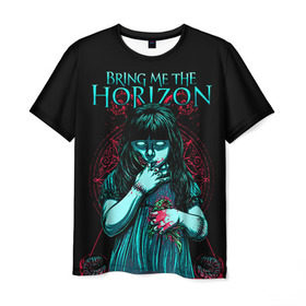 Мужская футболка 3D с принтом Bring Me The Horizon в Тюмени, 100% полиэфир | прямой крой, круглый вырез горловины, длина до линии бедер | Тематика изображения на принте: bmth | bring me the horizon | hardcore | rock | музыка | рок