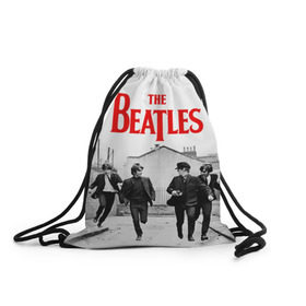 Рюкзак-мешок 3D с принтом The Beatles в Тюмени, 100% полиэстер | плотность ткани — 200 г/м2, размер — 35 х 45 см; лямки — толстые шнурки, застежка на шнуровке, без карманов и подкладки | beatles | rock | the beatles | битлз | битлс | битлы | рок