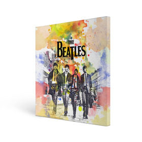 Холст квадратный с принтом The Beatles в Тюмени, 100% ПВХ |  | Тематика изображения на принте: beatles | rock | the beatles | битлз | битлс | битлы | рок