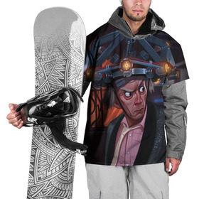 Накидка на куртку 3D с принтом Назад в будущее в Тюмени, 100% полиэстер |  | Тематика изображения на принте: 