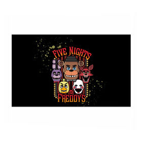 Бумага для упаковки 3D с принтом Five Nights At Freddy`s в Тюмени, пластик и полированная сталь | круглая форма, металлическое крепление в виде кольца | five nights at freddys | fnaf | freddy | игры | медведь | мишка | фнаф | фредди