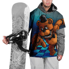 Накидка на куртку 3D с принтом Five Nights At Freddy`s в Тюмени, 100% полиэстер |  | five nights at freddys | fnaf | freddy | игры | медведь | мишка | фнаф | фредди