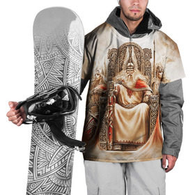 Накидка на куртку 3D с принтом Вальгалла в Тюмени, 100% полиэстер |  | Тематика изображения на принте: вальгалла | валькирии | викинги | норвегия | один | рай | язычество