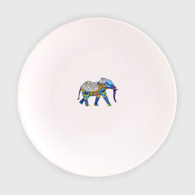 Тарелка с принтом Слон. Мозаика. Индия в Тюмени, фарфор | диаметр - 210 мм
диаметр для нанесения принта - 120 мм | Тематика изображения на принте: индия | мозаика | слон