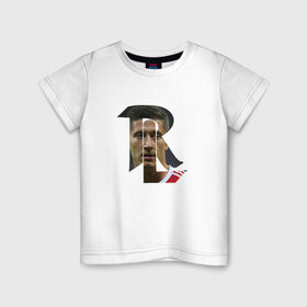 Детская футболка хлопок с принтом Robert Levandovski в Тюмени, 100% хлопок | круглый вырез горловины, полуприлегающий силуэт, длина до линии бедер | бавария