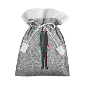 Подарочный 3D мешок с принтом Слендер в Тюмени, 100% полиэстер | Размер: 29*39 см | man | slender | тонкий | хоррор | худой