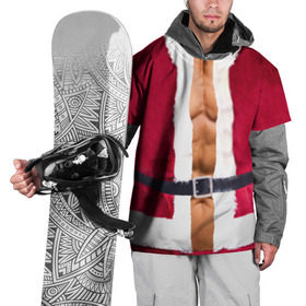 Накидка на куртку 3D с принтом Костюм Деда Мороза в Тюмени, 100% полиэстер |  | christmas | new year | дед мороз | костюм | с новым годом | санта клаус | тело | торс