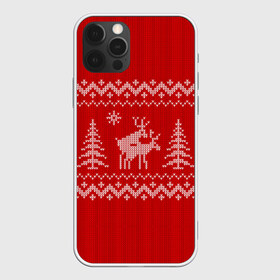 Чехол для iPhone 12 Pro Max с принтом Свитер с оленями в Тюмени, Силикон |  | Тематика изображения на принте: deer | new year | sweater | winter | зима | новый год | олени | рождество | с новым годом | сhristmas | свитер
