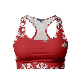 Женский спортивный топ 3D с принтом Снежинки в Тюмени, 82% полиэстер, 18% спандекс Ткань безопасна для здоровья, позволяет коже дышать, не мнется и не растягивается |  | new year | snowflake | sweater | winter | зима | новый год | рождество | с новым годом | сhristmas | свитер | снежинка