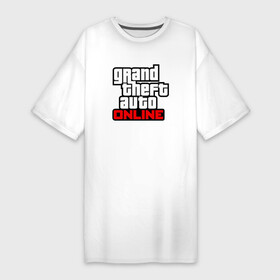 Платье-футболка хлопок с принтом Grand Theft Auto Online в Тюмени,  |  | rockstar