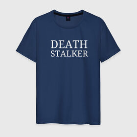 Мужская футболка хлопок с принтом Bones Sesh Death Stalker в Тюмени, 100% хлопок | прямой крой, круглый вырез горловины, длина до линии бедер, слегка спущенное плечо. | bones | death stalker | deathstalker | rap | rapteamsesh | sesh | teamsesh
