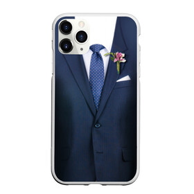 Чехол для iPhone 11 Pro матовый с принтом Жених в Тюмени, Силикон |  | бутоньерка | жених | костюм | муж | пиджак | свадьба | семья