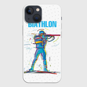 Чехол для iPhone 13 mini с принтом Биатлон в Тюмени,  |  | biathlon | sport | winter | биатлон | биатлонисты | зимние виды спорта | спорт | стрельба