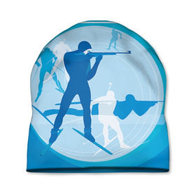 Шапка 3D с принтом Биатлон в Тюмени, 100% полиэстер | универсальный размер, печать по всей поверхности изделия | biathlon | sport | winter | биатлон | биатлонисты | зимние виды спорта | спорт | стрельба