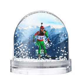 Снежный шар с принтом Биатлон в Тюмени, Пластик | Изображение внутри шара печатается на глянцевой фотобумаге с двух сторон | biathlon | sport | winter | биатлон | биатлонисты | зимние виды спорта | спорт | стрельба