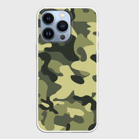 Чехол для iPhone 13 Pro с принтом Камуфляж Хаки в Тюмени,  |  | Тематика изображения на принте: camo | military | камо