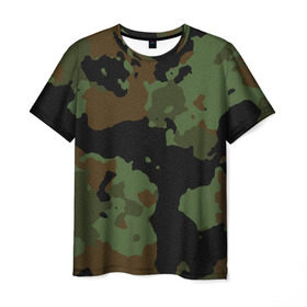 Мужская футболка 3D с принтом Камуфляж Вельветовый эффект в Тюмени, 100% полиэфир | прямой крой, круглый вырез горловины, длина до линии бедер | camo | camouflage | military | камо